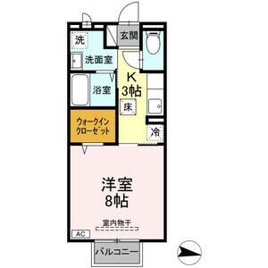 1K 間取り図
