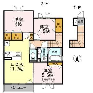 3LDK 間取り図
