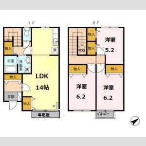 3LDK 間取り図