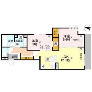 2LDK 間取り図
