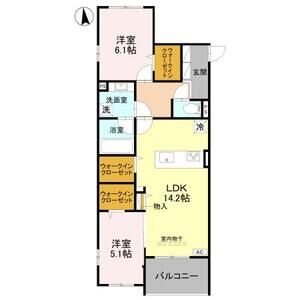 2LDK 間取り図