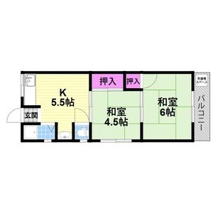 2K 間取り図