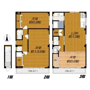 3LDK 間取り図