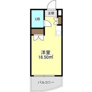 ワンルーム 間取り図