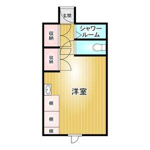 ワンルーム 間取り図