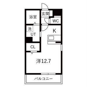 ワンルーム 間取り図