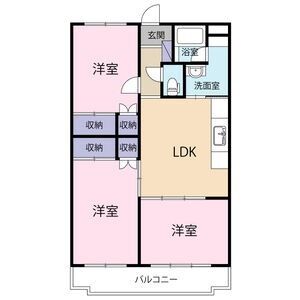 3LDK 間取り図