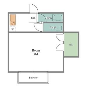 ワンルーム 間取り図