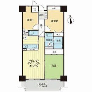 3LDK 間取り図