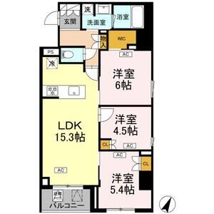 3LDK 間取り図