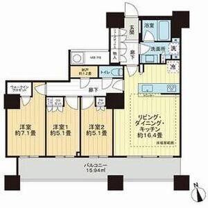 3LDK 間取り図