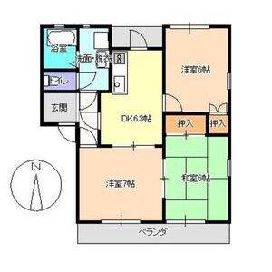 3DK 間取り図