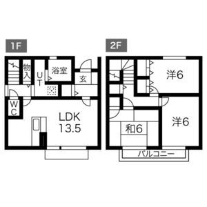 3LDK 間取り図