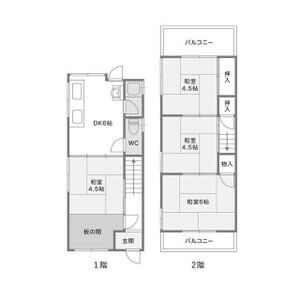 4DK 間取り図