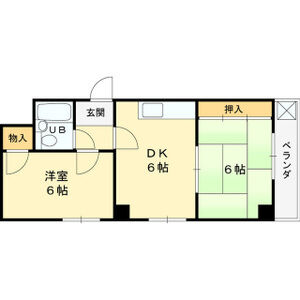 2DK 間取り図
