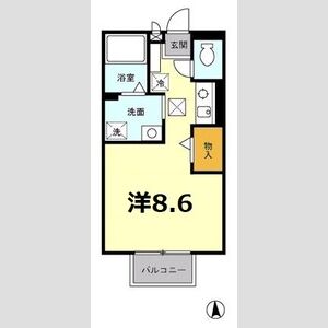 ワンルーム 間取り図
