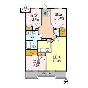 3LDK 間取り図