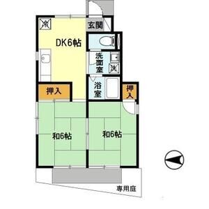 2DK 間取り図