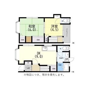 2DK 間取り図