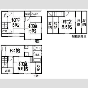 4K 間取り図