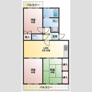 3LDK 間取り図