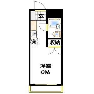 ワンルーム 間取り図