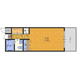 ワンルーム 間取り図