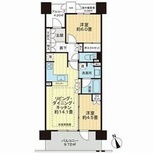 2LDK 間取り図