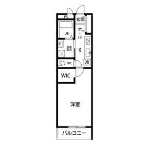 1K 間取り図