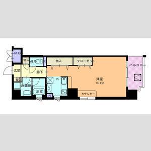 ワンルーム 間取り図