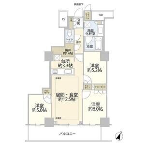 3LDK 間取り図