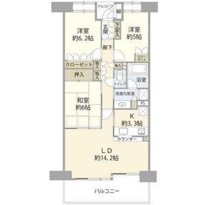 3LDK 間取り図