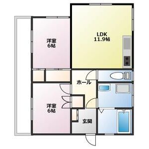 2LDK 間取り図