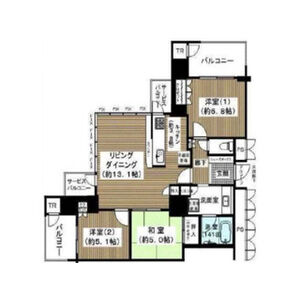 3LDK 間取り図