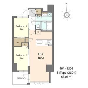 2LDK 間取り図