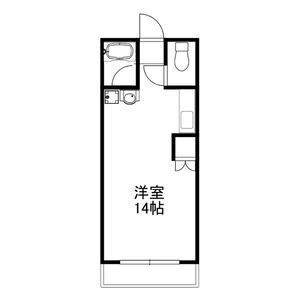 1DK 間取り図