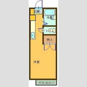 ワンルーム 間取り図