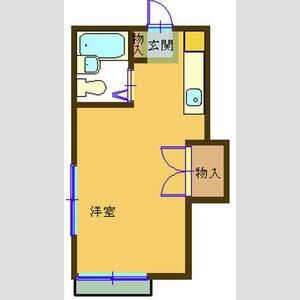 ワンルーム 間取り図