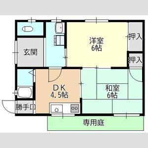 2DK 間取り図