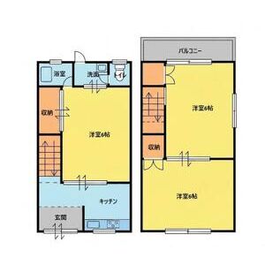 3DK 間取り図