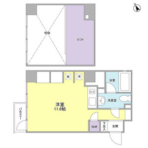 ワンルーム 間取り図