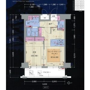 ワンルーム 間取り図