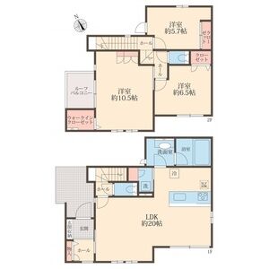 3LDK 間取り図