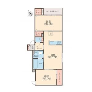 2LDK 間取り図