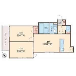 2LDK 間取り図
