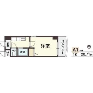 1K 間取り図