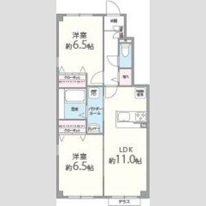 2LDK 間取り図