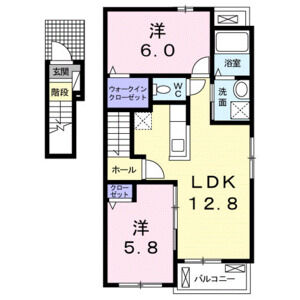 2LDK 間取り図