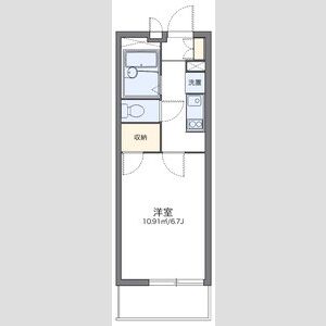 1K 間取り図