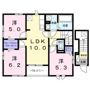 3LDK 間取り図